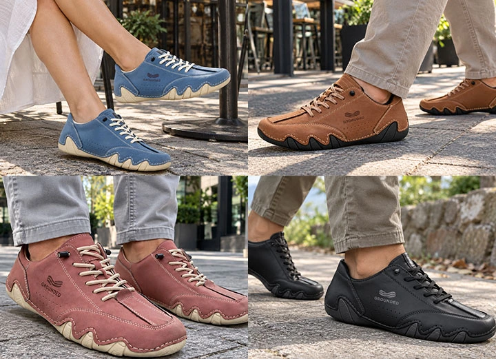 Grounded Footwear Evolve product collage