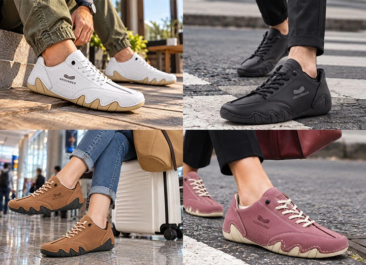 Grounded Footwear Evolve product collage